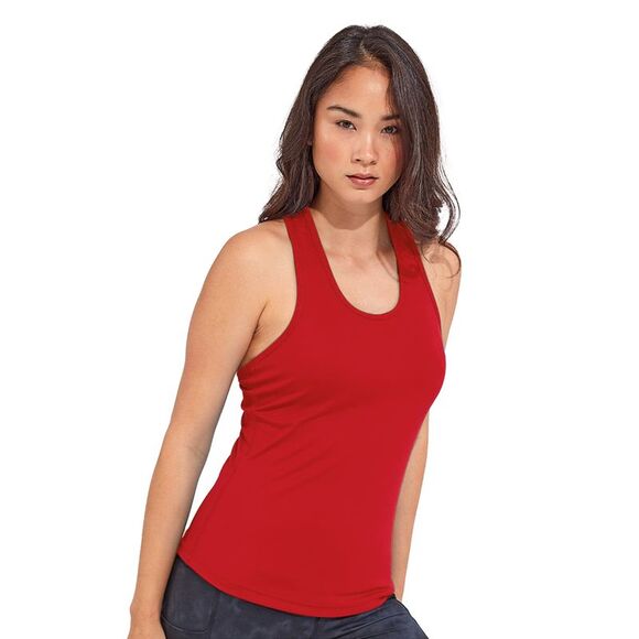 TriDri Womens/Ladies Performance Recycled Undershirt / Fire Red - Picture 3 of 3